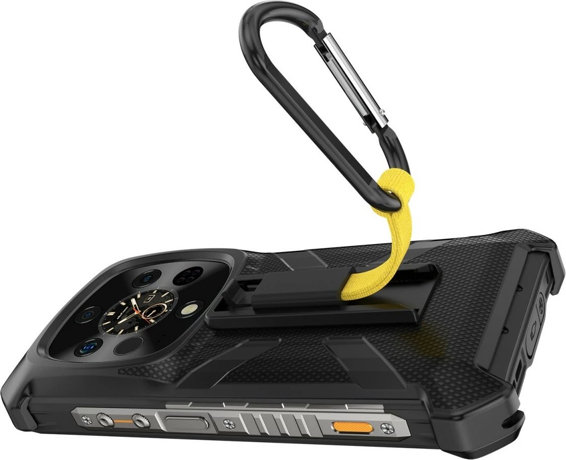 Mbështjellës Ulefone Armor 28 Ultra/28 Ultra Thermal, plastikë, me karabiner dhe klips, i zi