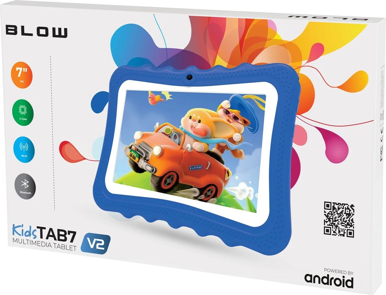 Tabletë BLOW KidsTAB7 V2, 7", 4/32GB, Android, kaltër Tabletë BLOW KidsTAB7 V2, 7", 4/32GB, Android, kaltër