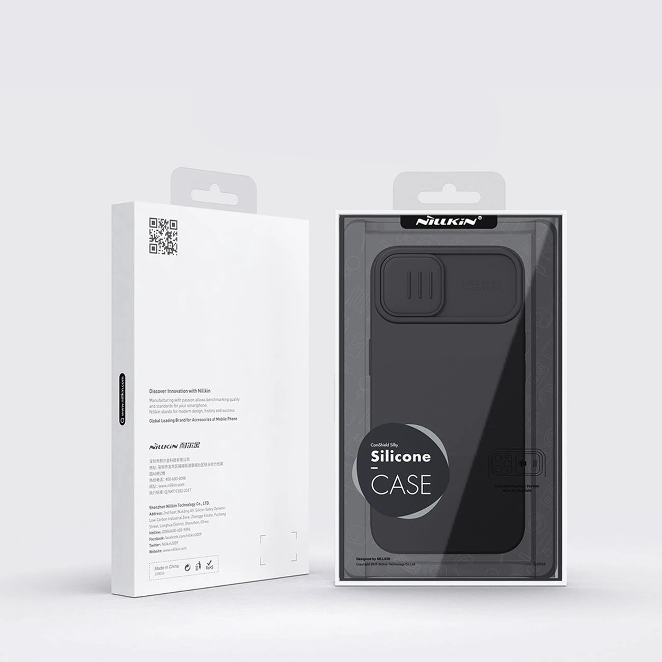 Mbështjellës Nillkin CamShield Silky Silicone për iPhone 14 Plus, Violet