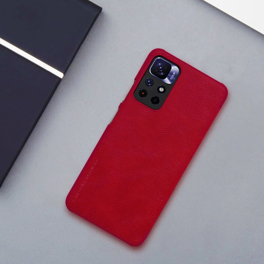 Mbështjellës Nillkin Qin Case për Xiaomi Redmi Note 11T 5G / Note 11S 5G / Note 11 5G (China) / Poco M4 Pro 5G, kafe Mbështjellës Nillkin Qin Case për Xiaomi Redmi Note 11T 5G / Note 11S 5G / Note 11 5G (China) / Poco M4 Pro 5G, kafe