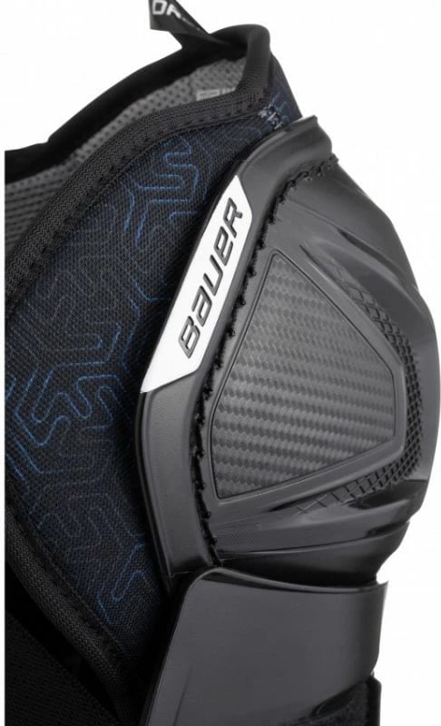 Mbrojtëse kërcinjsh për meshkuj Bauer, të bardha/zeza