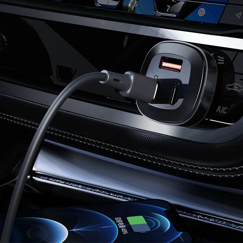 Karikues veture Acefast B3, 66W, 2x USB Type-C / USB, i zi