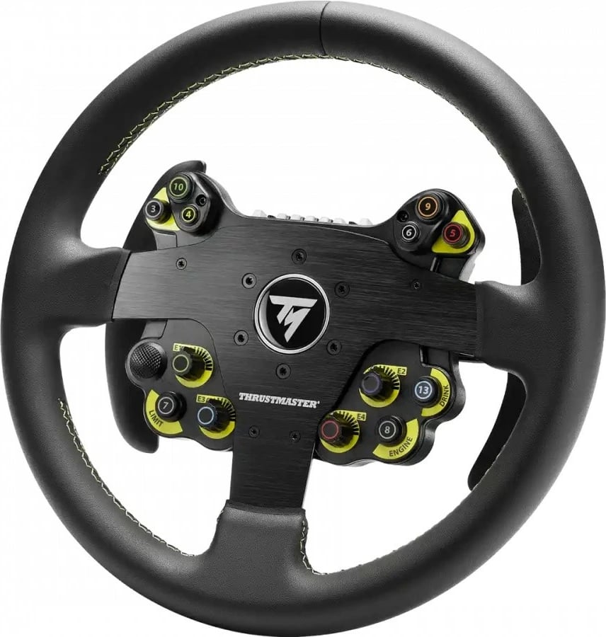 Timon gare Thrustmaster Evo Racing 32R Leather, për PC/PS4/PS5/Xbox, i zi