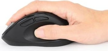 Maus wireless MANHATTAN ergonomik, 6 butona, USB-A/C, i zi