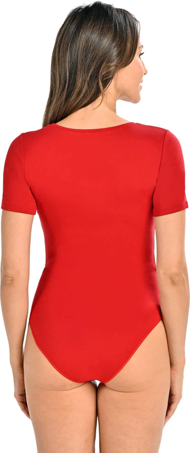 Bodysuit për femra Teyli, e kuqe