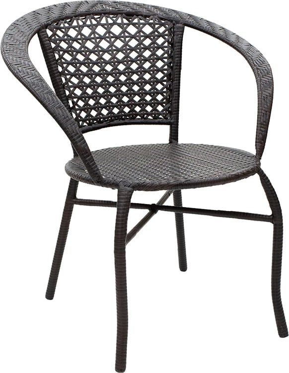 Set lounge 3 pjesë Saylor metal-pe rattan kafe