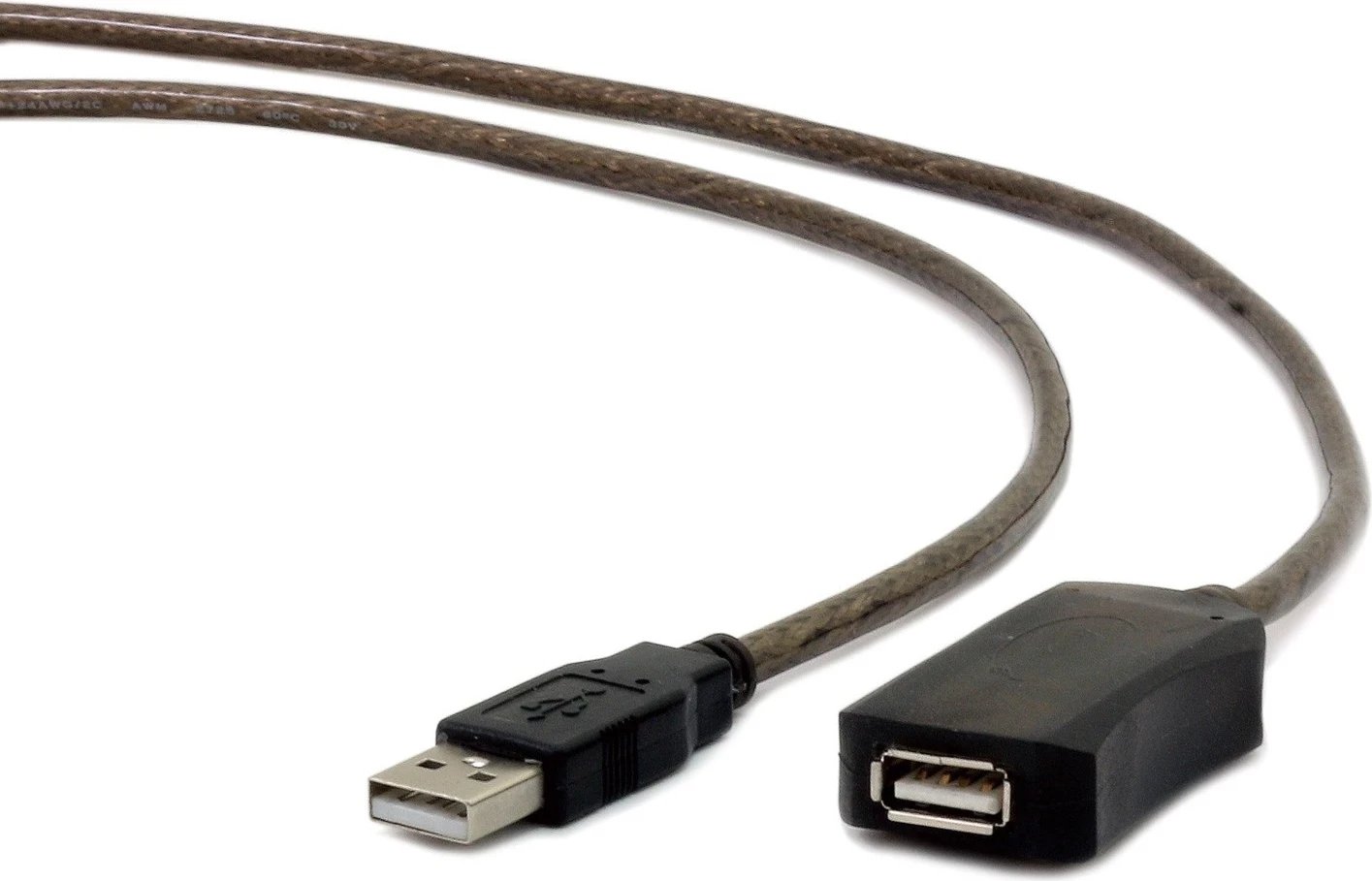 Kabllo USB A/USB A Gembird, USB 2.0, 5m, e zezë