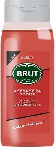 Xhel dushi për trup dhe flokë BRUT Faberge Attraction Totale unisex 500ml