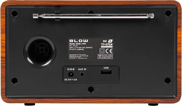 Radio portabile BLOW RK5 BT FM/DAB+ për kuzhinë, e zezë