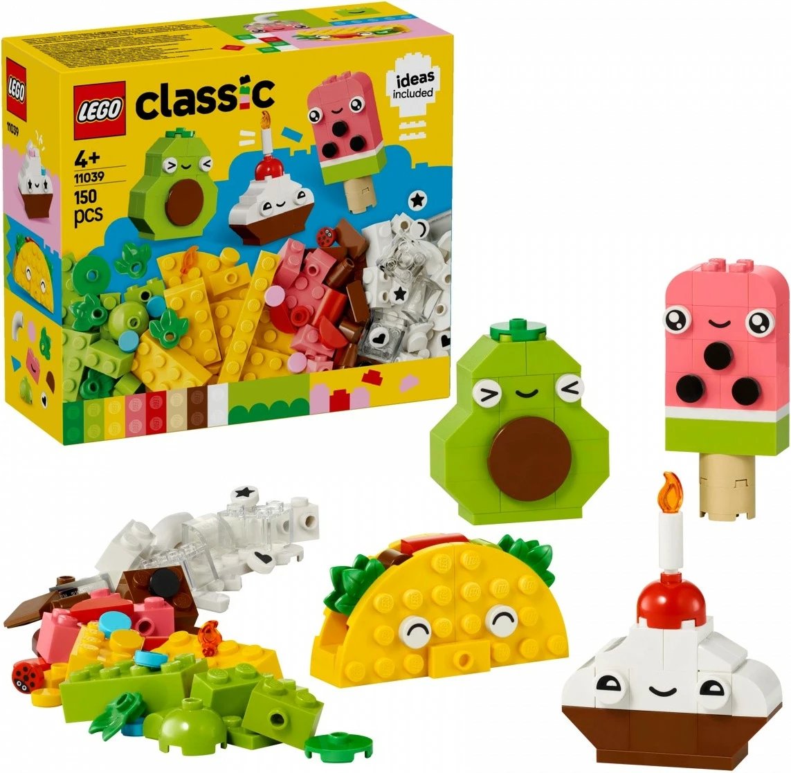Set lodrash LEGO Classic Creative Treats 11039, 150 pjesë, shumëngjyrëshe