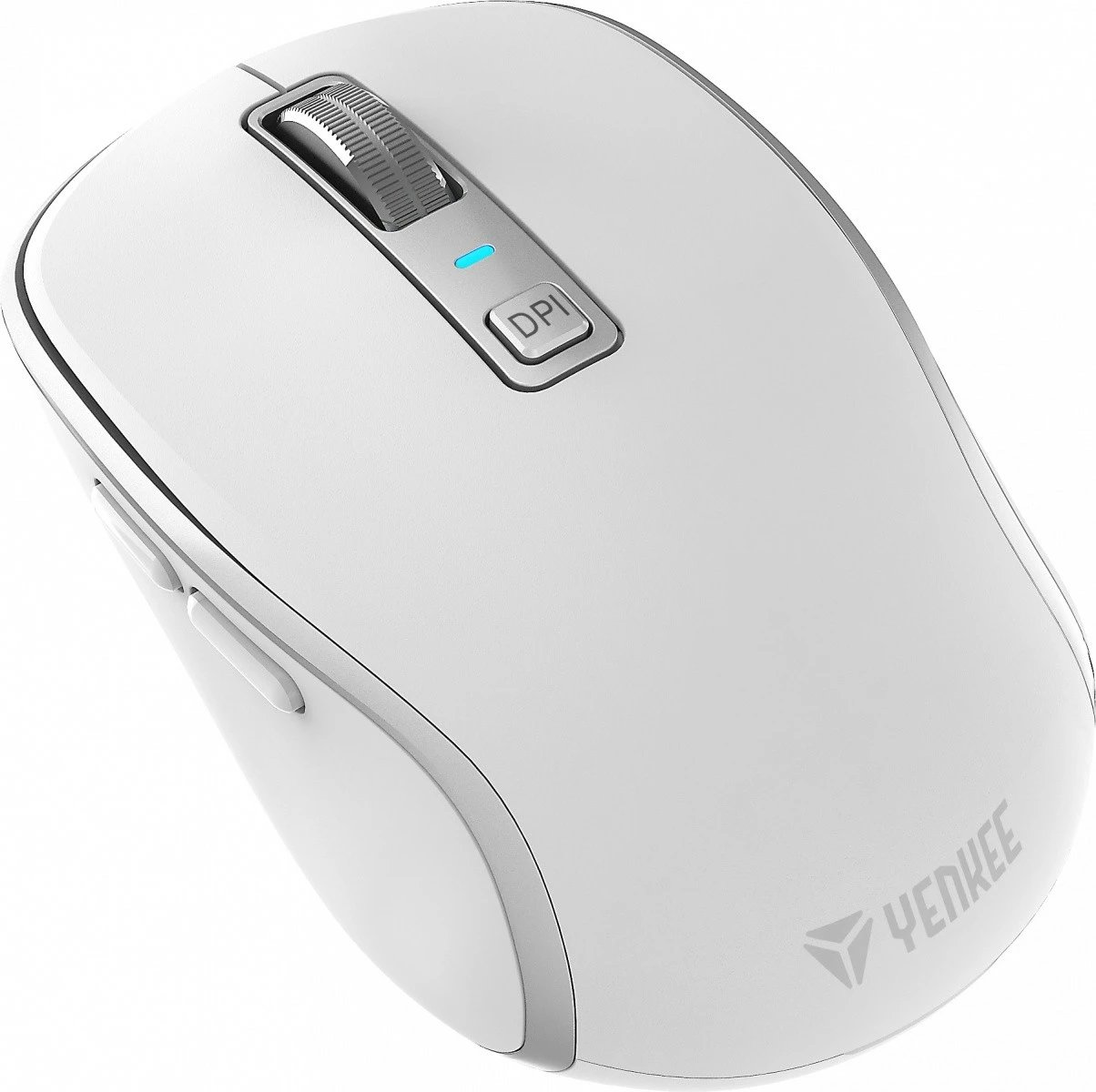 Maus wireless YENKEE NOBLE YMS 2085WH, 5 butona, Bluetooth + WiFi, Bardhë/Gri