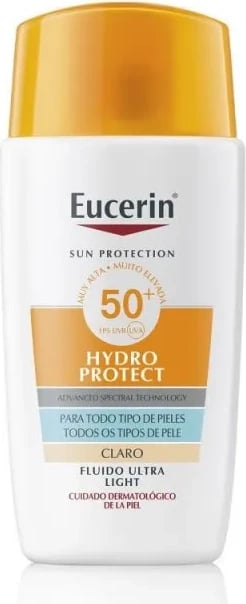 Fluid për fytyrë për mbrojtje nga dielli Eucerin Hydro Protect SPF50+ Ligero
