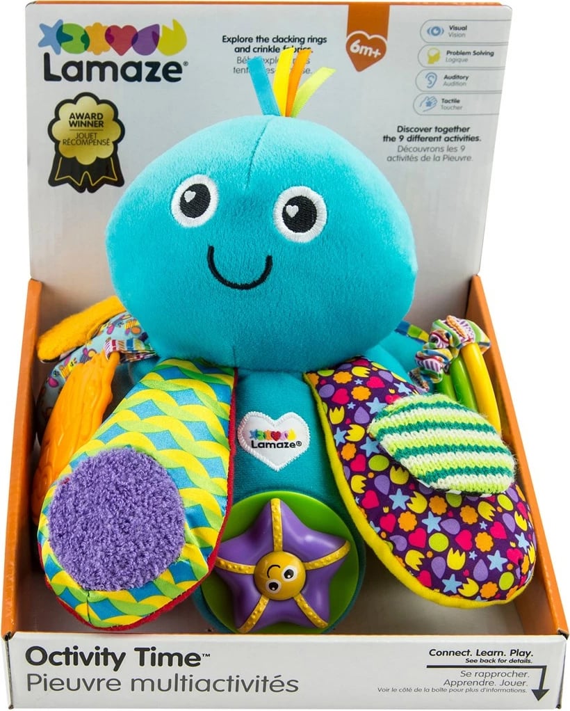 Lodra motorike Lamaze Octivity Time, TOMY, shumëngjyrëshe