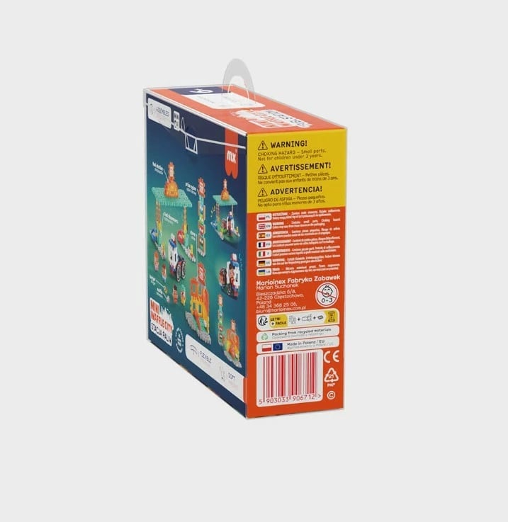 Set lodrash ndërtimi Marioinex Mini Waffle City Gas Station, 148 pjesë, plastikë