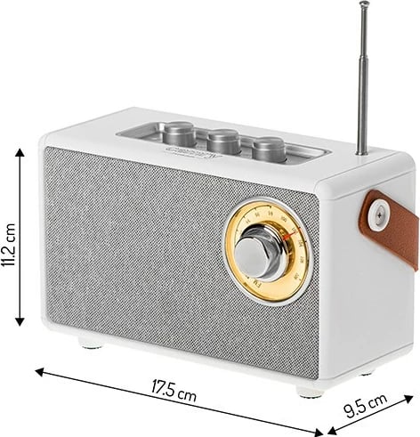 Altoparlant Bluetooth Camry CR1902, FM, USB-C, i bardhë