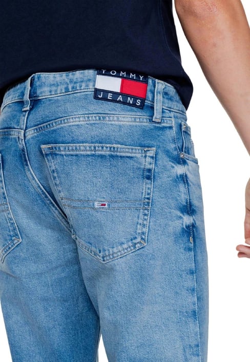 Pantallona Tommy Hilfiger Jeans, meshkuj, të kaltra