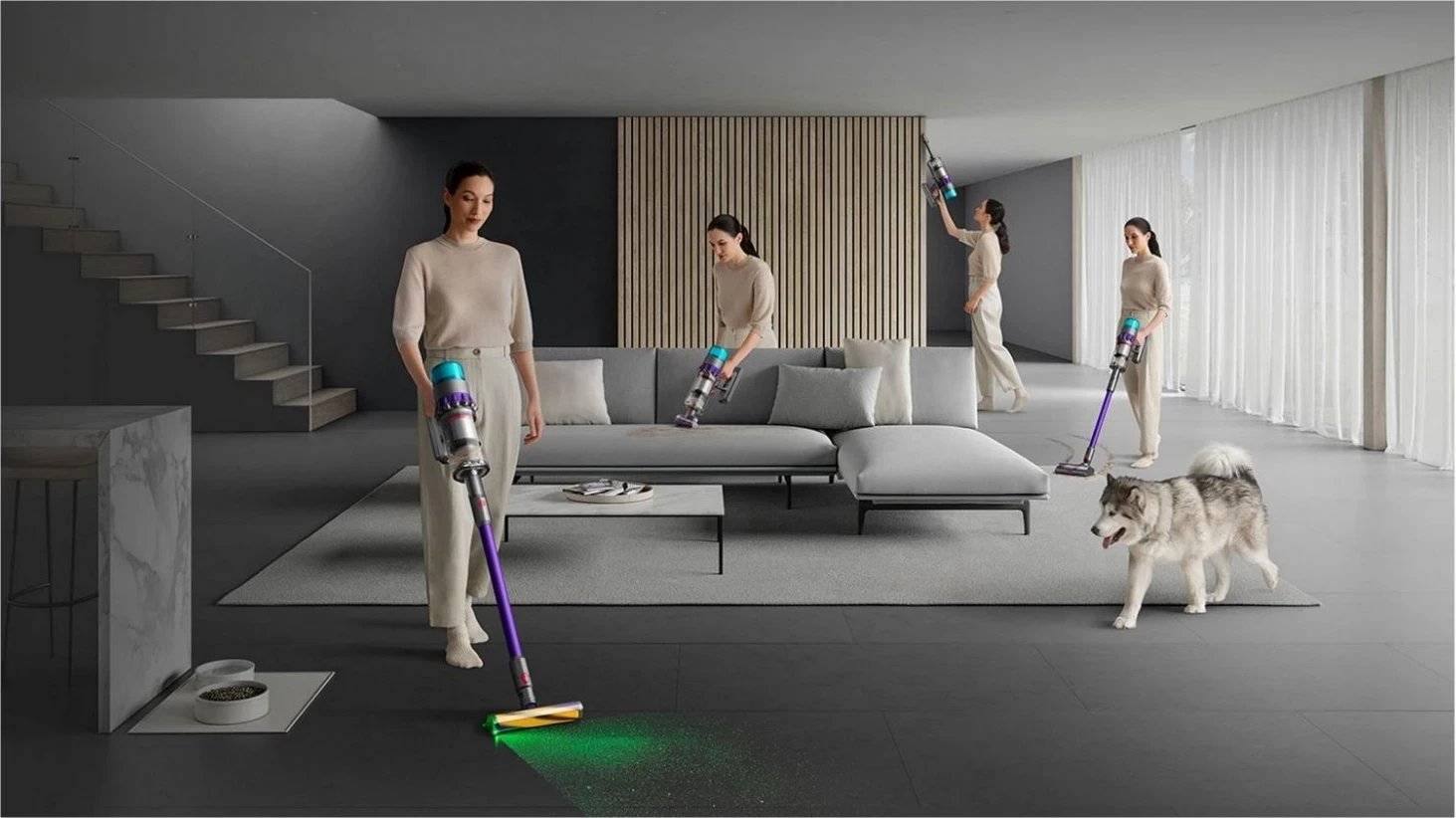 Fshesë vertikale Dyson Gen5detect Absolute, pa qese, ngjyrë vjollcë