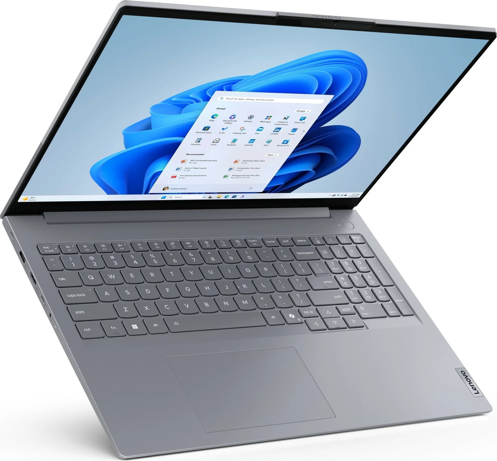 Laptop Lenovo ThinkBook 16 G8 IAL, Intel Core Ultra 5, 16GB RAM, 512GB SSD, Arctic Grey