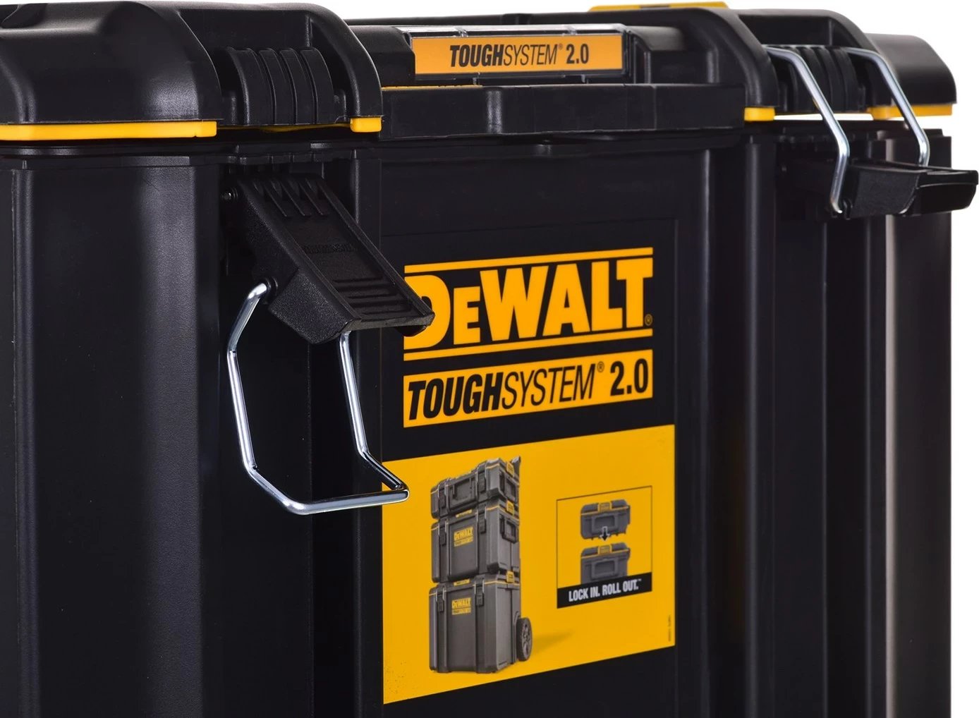 Kuti veglash DeWalt DWST83342-1 ToughSystem 2.0, Polikarbonat, e zezë/verdhe