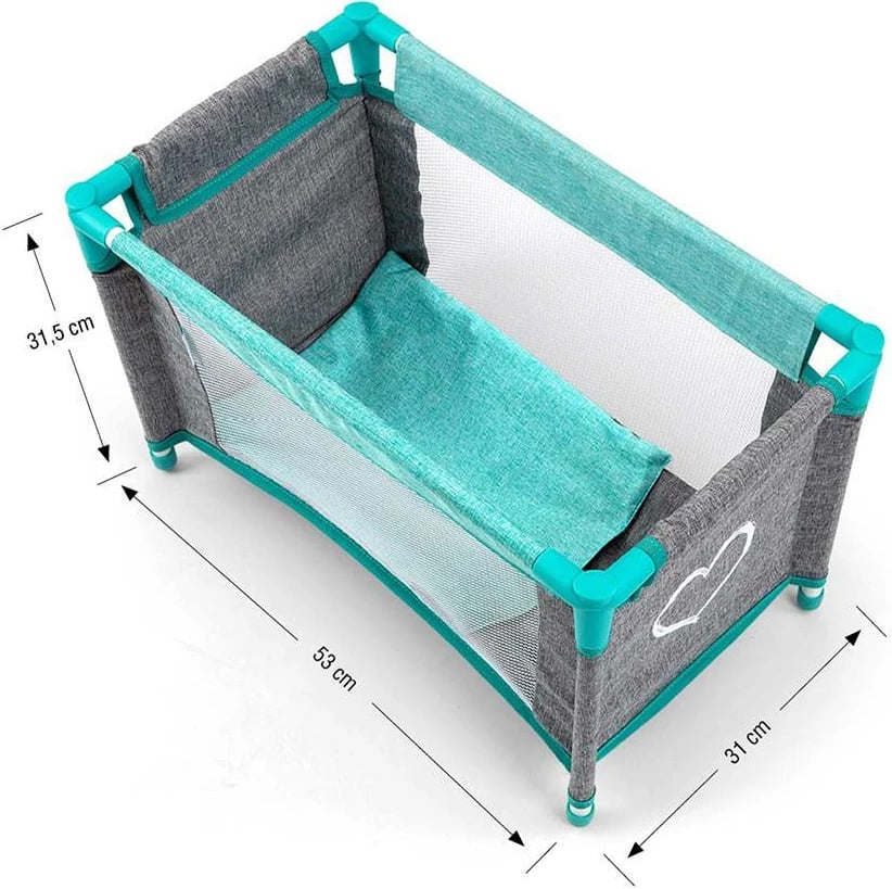 Set kukulle, Milly Mally, Elsa Prestige, me krevat, ndenjëse të lartë dhe çanta, jeshile mint