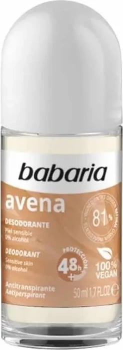 Deodorant roll-on unisex Babaria Avena 50ml