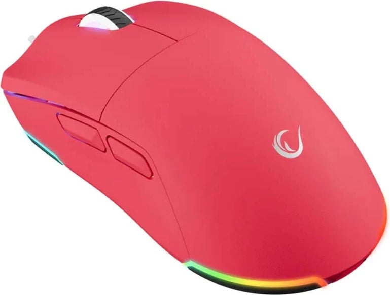 Maus gaming Rampage BLINK, USB, 12800 DPI, RGB, sensor optik, rozë