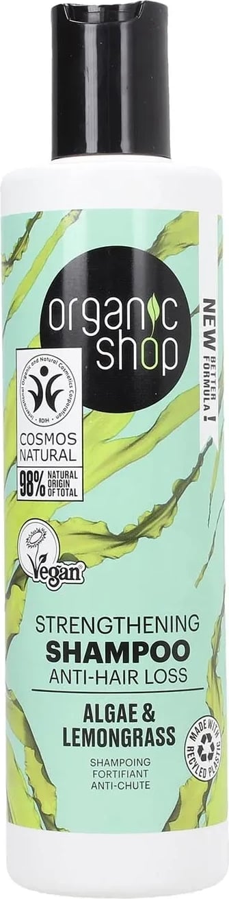 Shampon për flokë uniseks Organic Shop Algae Strengthening Anti-Caida, 200ml