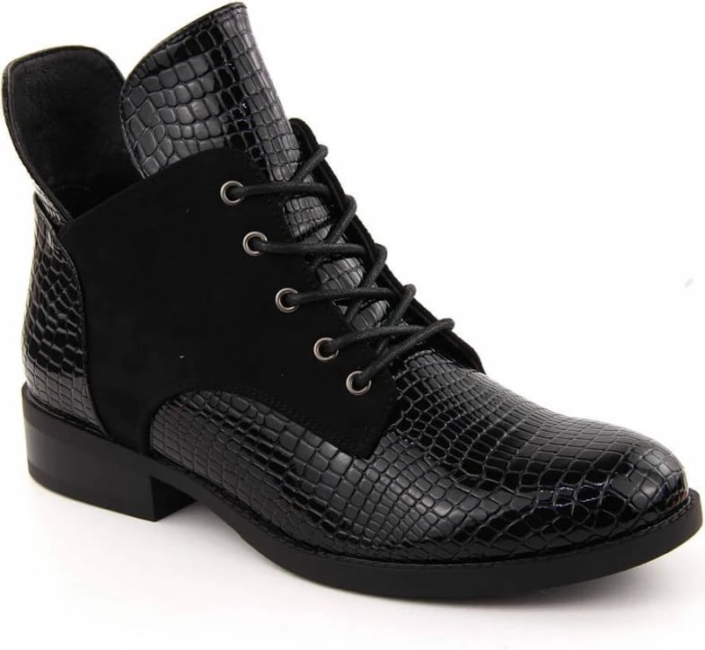 Çizme të shkurta për femra Vinceza, të zeza