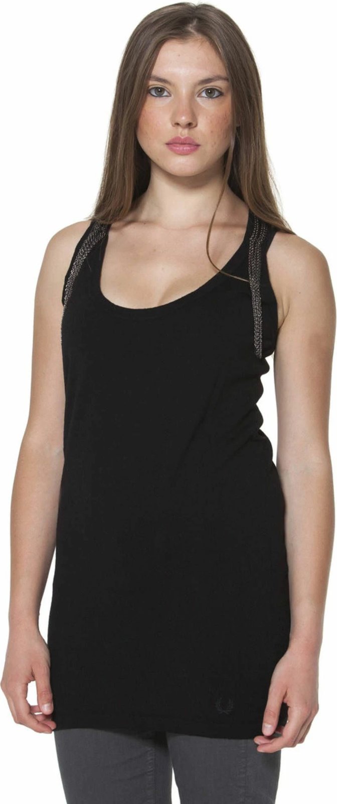 Maicë për femra FRED PERRY, e zezë