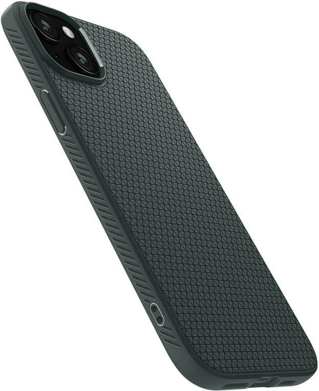 Mbështjellës Spigen Liquid Air për iPhone 15 Plus, Gjelbër e errët