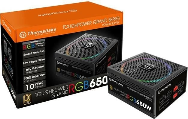 Kasë Thermaltake Toughpower Grand RGB 650W, Modular, 80 PLUS Gold, e zezë