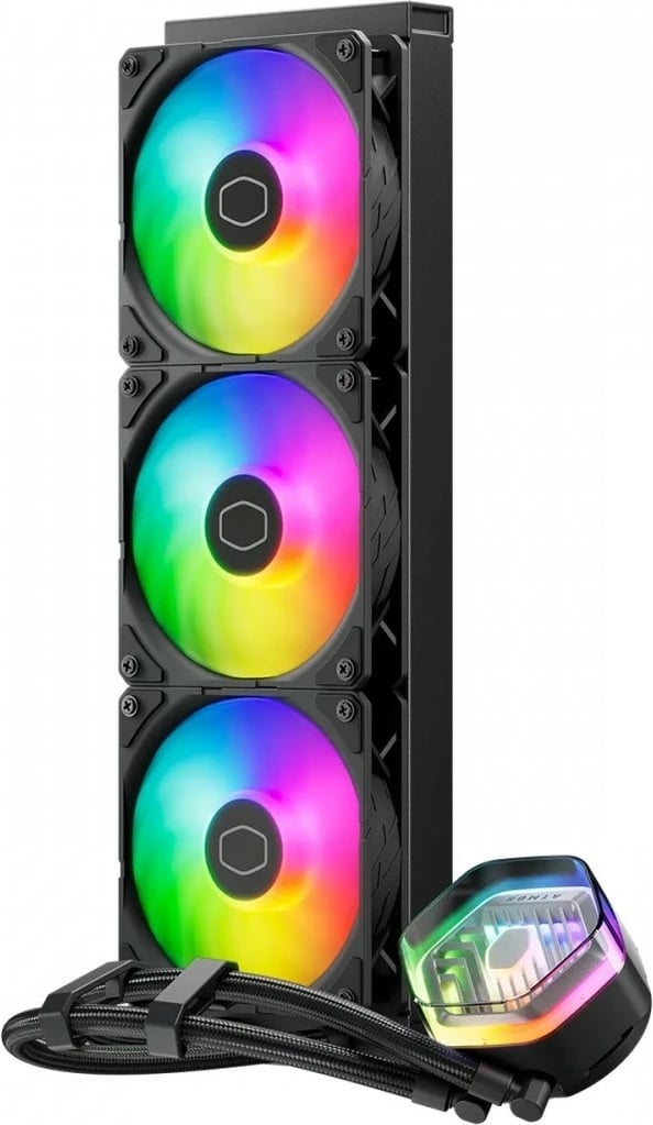 Kasë ftohëse me lëng Cooler Master MasterLiquid 360 Atmos, ARGB, 3x120mm, e bardhë