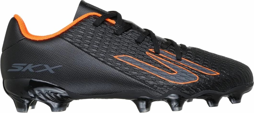 Atlete futbolli për fëmijë Skechers, të zeza-portokalli