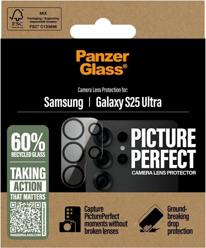 Mbrojtës xhami për lente PanzerGlass për Samsung Galaxy S25 Ultra