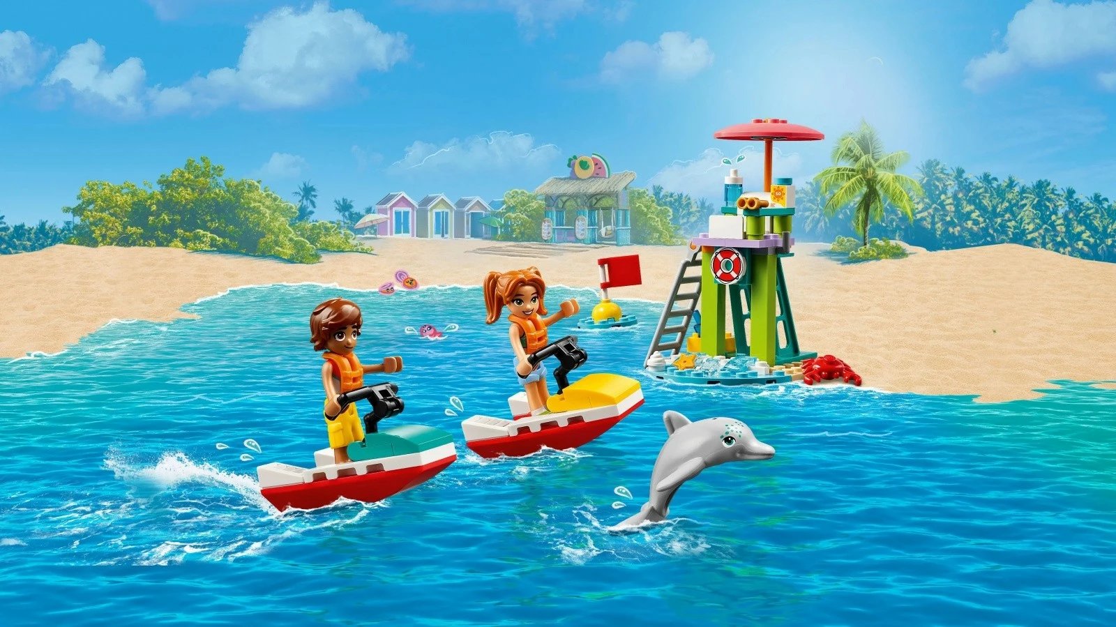 Set LEGO Friends 42623 Beach Water Scooter, 84 pjesë, për fëmijë