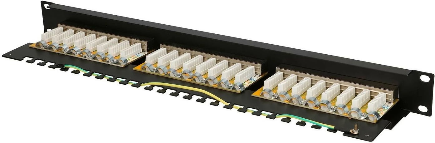 Patch panel Extralink EX.9830, 24 porta, CAT6, 1U, i zi