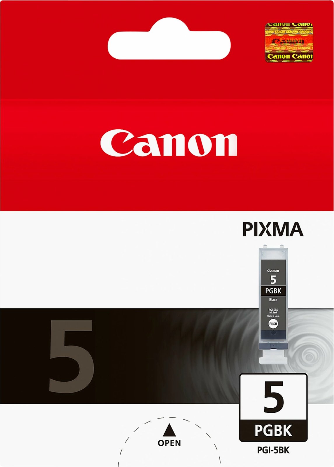 Karikator bojë Canon PGI-5BK, Foto e zezë, Bojë me bazë ngjyre, 1 copë, 1640 faqe