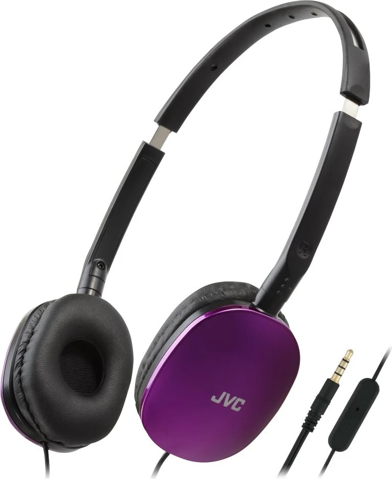 Kufje JVC HA-S160M-VU, me mikrofon, me kabllo, vjollcë
