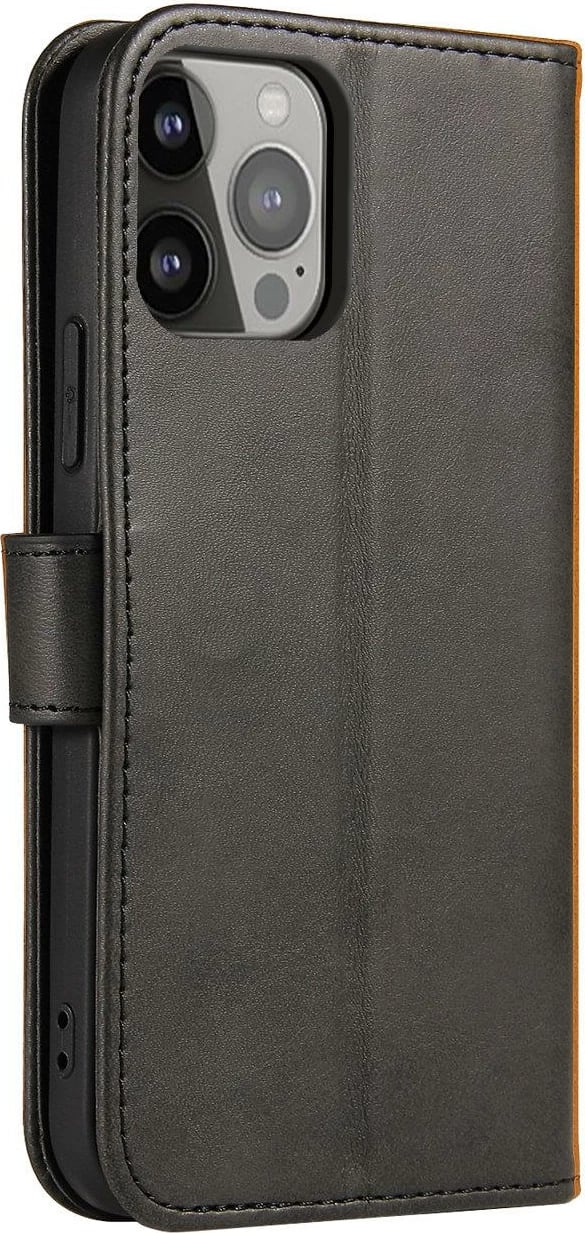 Mbështjellës Hurtel Magnet Case për Oppo A17, me kapak, portofol dhe stand, e zezë