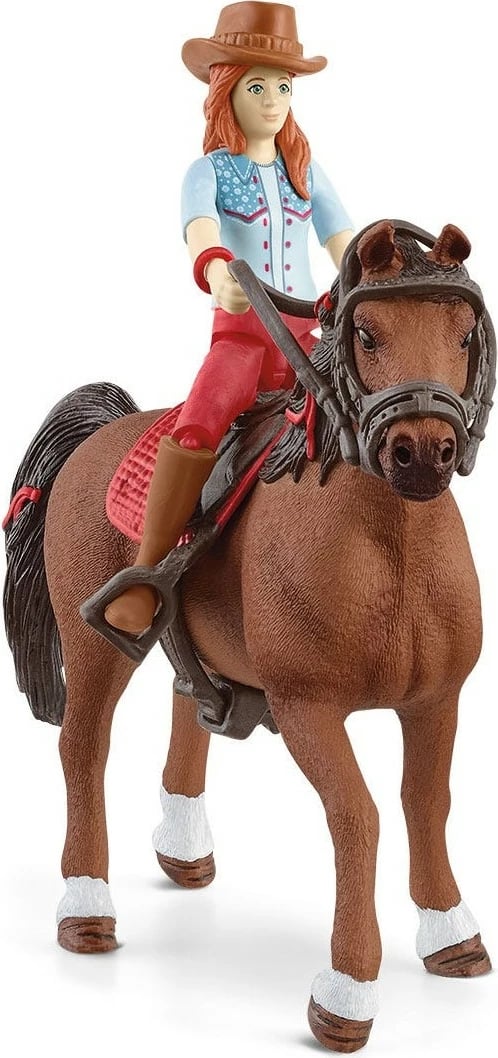 Set lodrash Schleich HORSE CLUB Hannah & Cayenne, 5 vjeç, Shumëngjyrësh