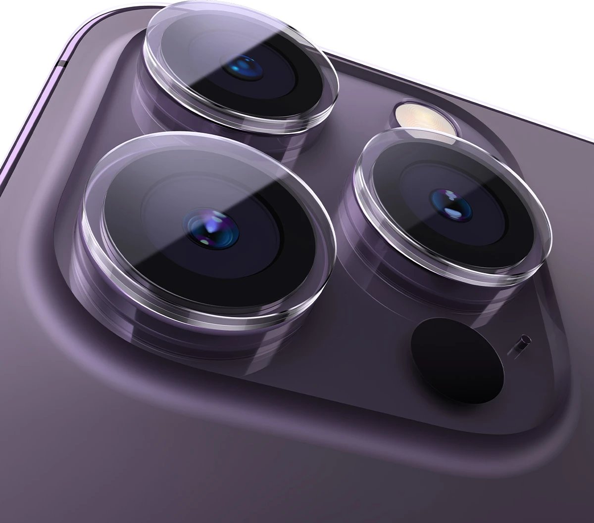 Xham i temperuar për kamerë Baseus, për iPhone 14 Pro / 14 Pro Max, transparent, me set montimi