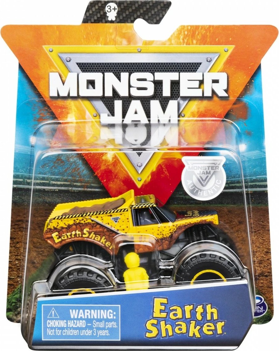 Lodër veturë Monster Jam Spin Master 1:64, metal dhe plastikë, ngjyra të përziera, 1 copë