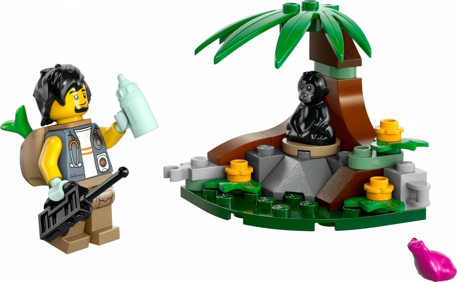 Set lodrash LEGO City 30665 Encounter with a Little Gorilla, 34 pjesë, plastikë