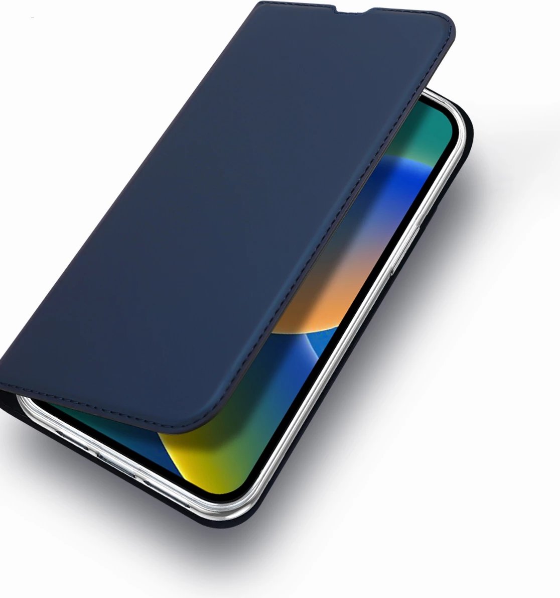 Mbështjellës Dux Ducis Skin Pro për iPhone 14 Pro Max, me kapak, xhep për kartela, ari
