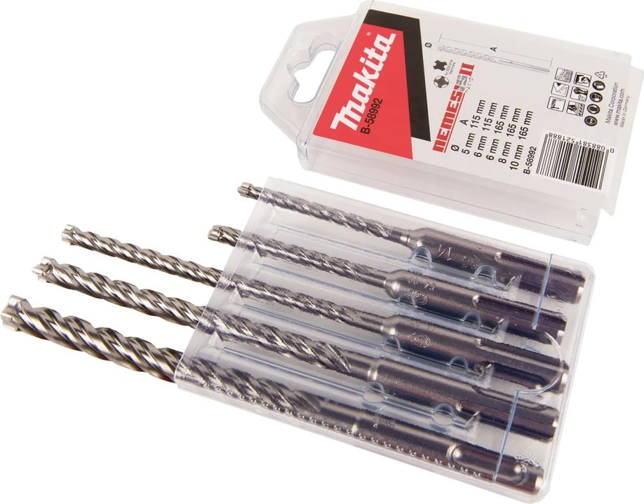 Set burgi Makita B-58992, 5 copë, për beton