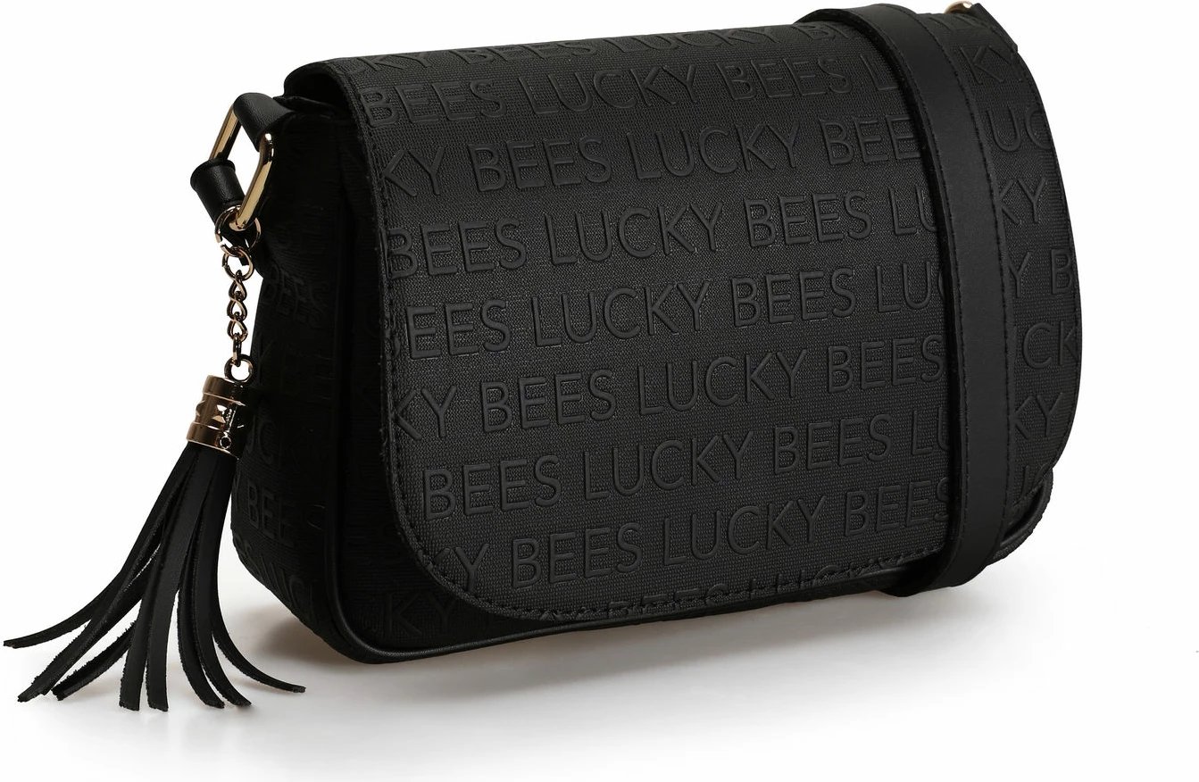 Çantë crossbody Lucky Bees, e zezë, 1389
