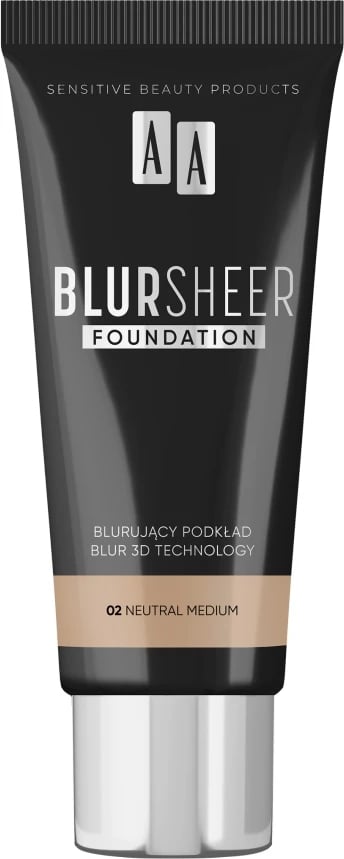 Fondatinë AA Blur Sheer Foundation 02 Neutral Medium për femra 30ml