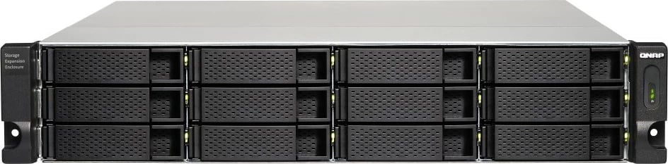 Kabinet ruajtje JBOD, QNAP TL-R1200C-RP, 12x3.5" SATA 6Gb/s, USB 3.2 Gen 2 Type‑C, Rack 2U, furnizim redundant