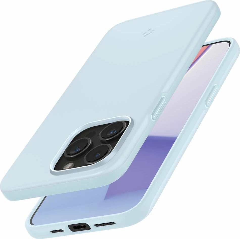 Mbështjellës Spigen Thin Fit për iPhone 15 Pro Max, kaltër e çelët