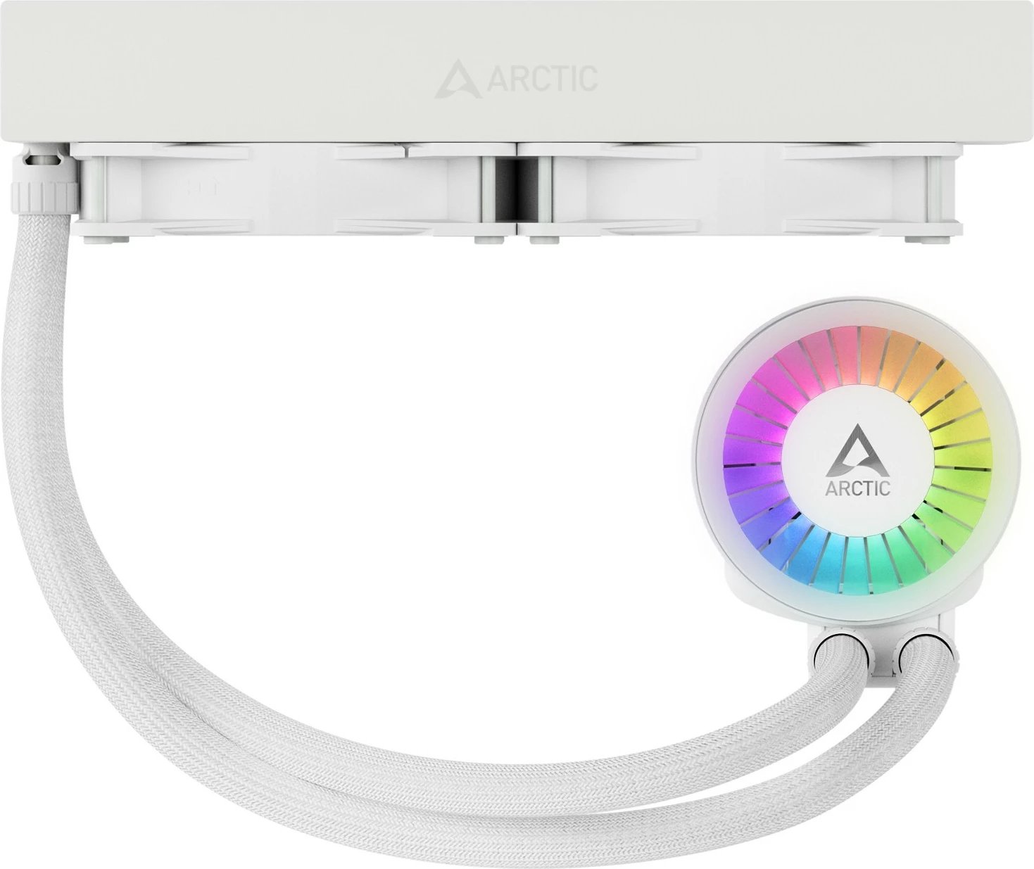 Ftohës uji ARCTIC Liquid Freezer III 240 A-RGB, 12 cm, 48.82 cfm, Bardhë Ftohës uji ARCTIC Liquid Freezer III 240 A-RGB, 12 cm, 48.82 cfm, Bardhë